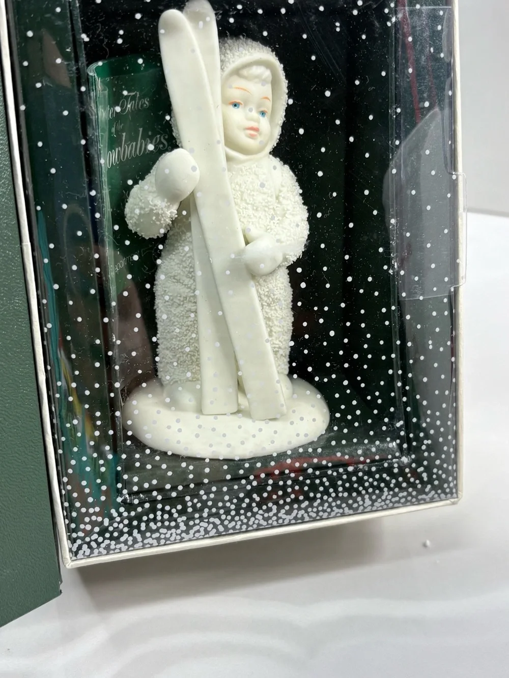 Department 56 Snowbabies Ivory Skiing Figurine Ornament